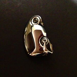Bundle 2 for 15 Silver Tone Mom and Baby Penguin Brooch